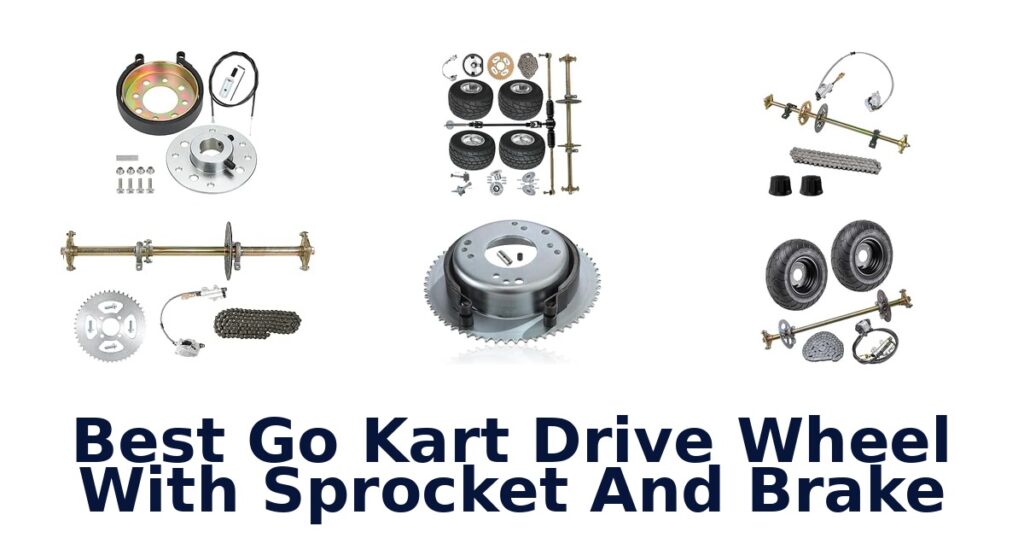 Best Go Kart Drive Wheel With Sprocket And Brake