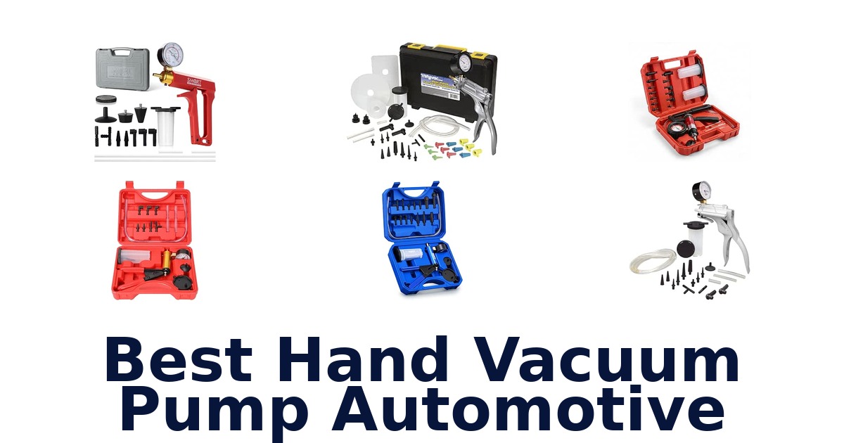 Best Hand Vacuum Pump Automotive