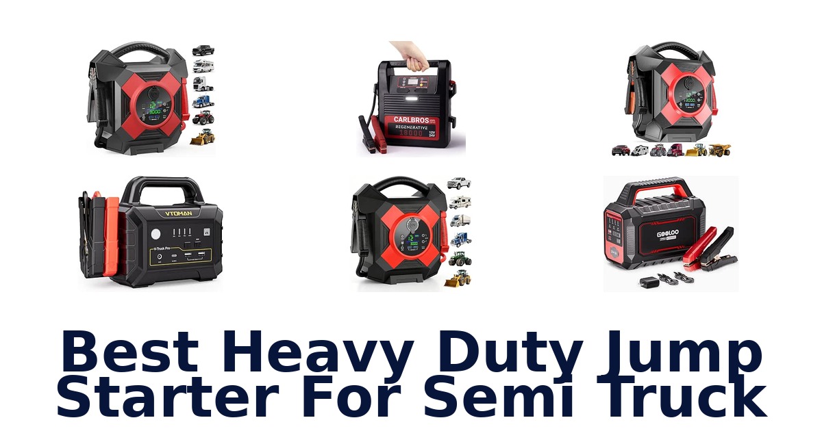 Best Heavy Duty Jump Starter For Semi Truck