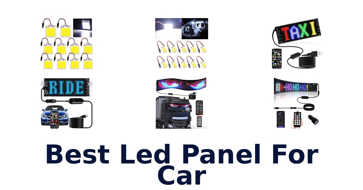 Best Led Panel For Car