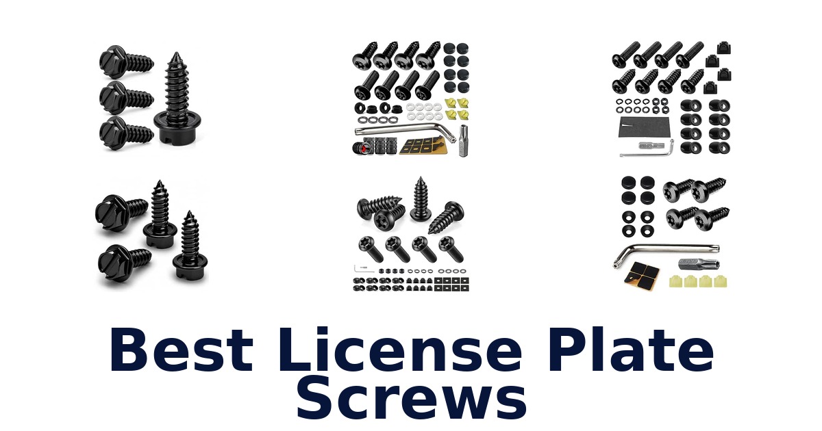 Best License Plate Screws
