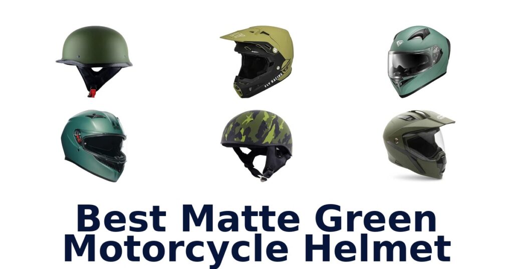 Best Matte Green Motorcycle Helmet