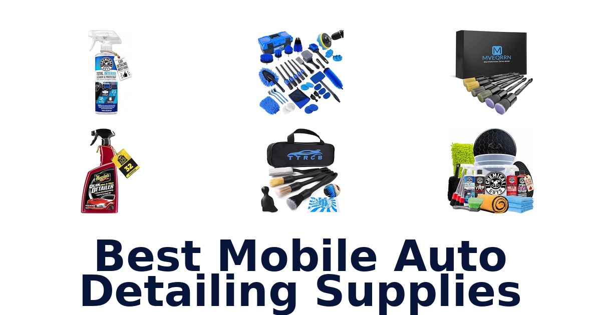 Best Mobile Auto Detailing Supplies