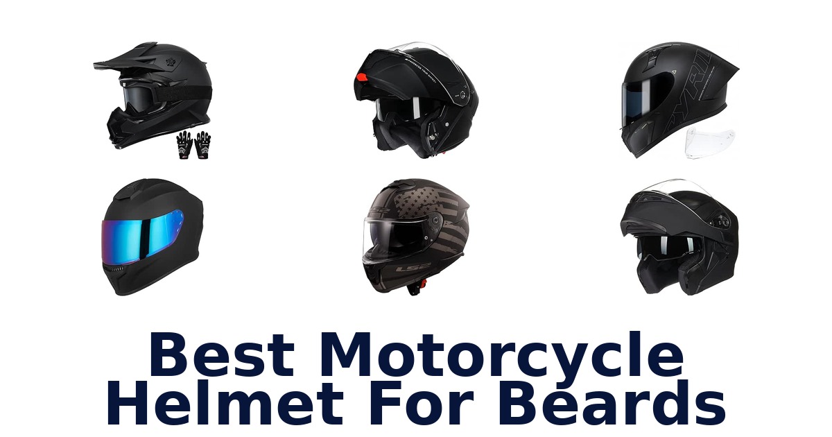 Best Motorcycle Helmet For Beards