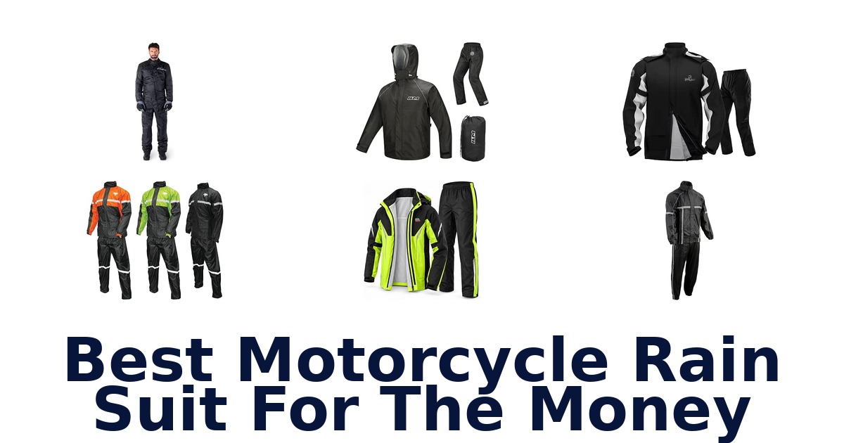 Best Motorcycle Rain Suit For The Money