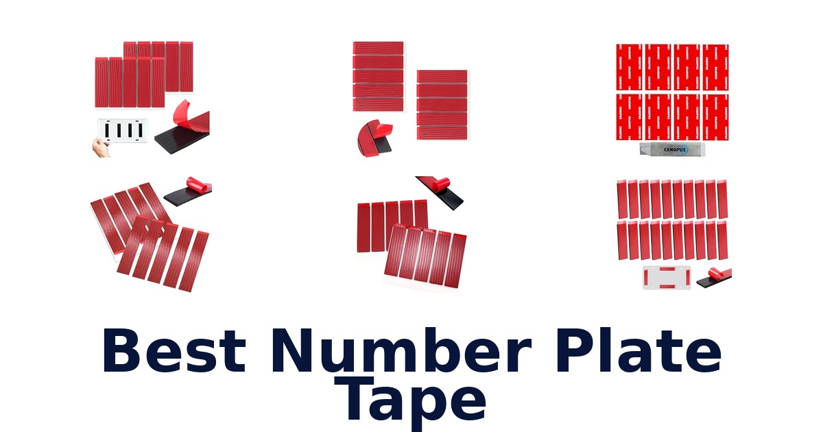 Best Number Plate Tape