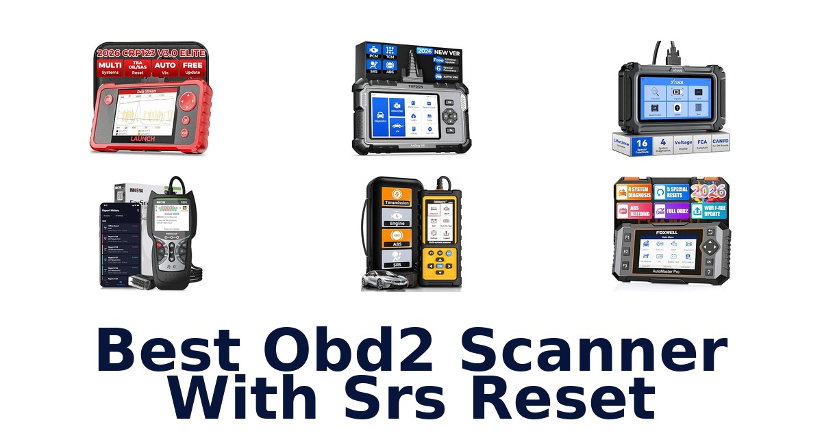 Best Obd2 Scanner With Srs Reset