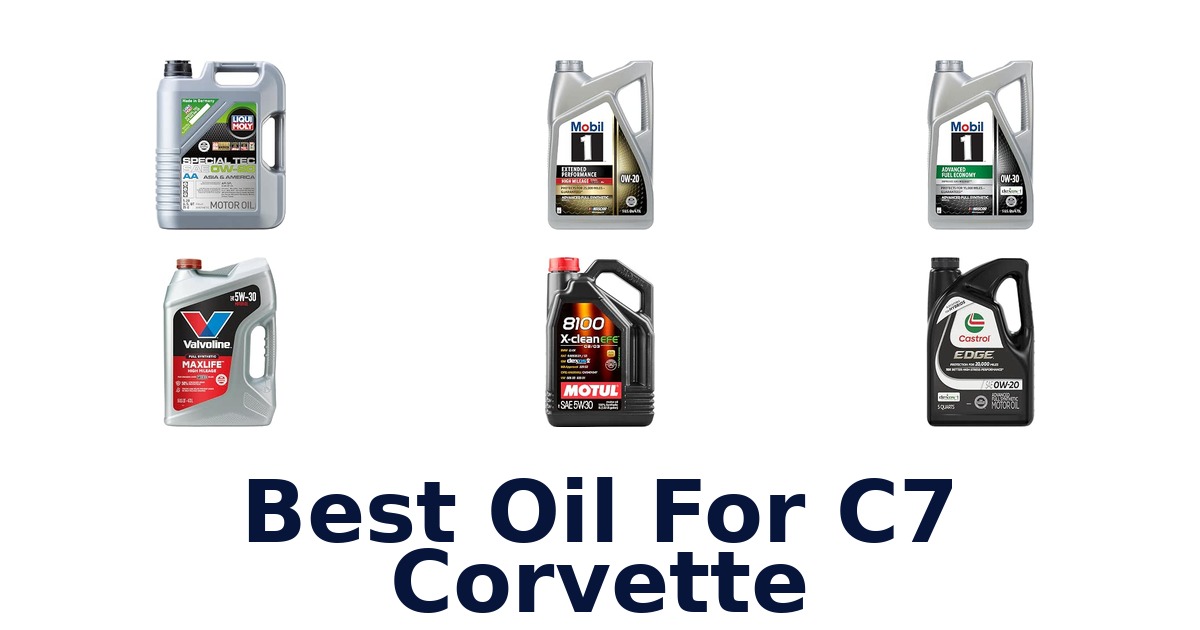 Best Oil For C7 Corvette