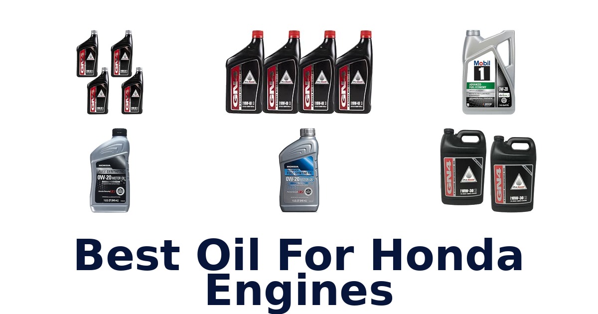 Best Oil For Honda Engines