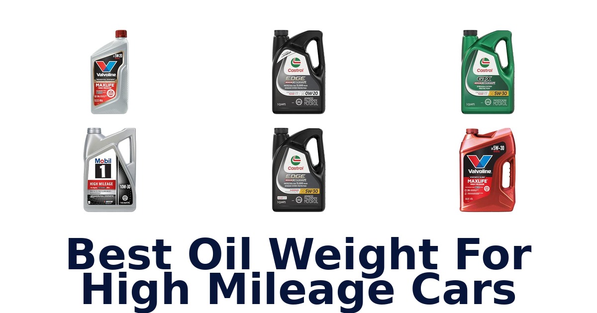 Best Oil Weight For High Mileage Cars