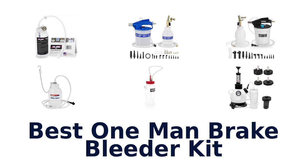 Best One Man Brake Bleeder Kit