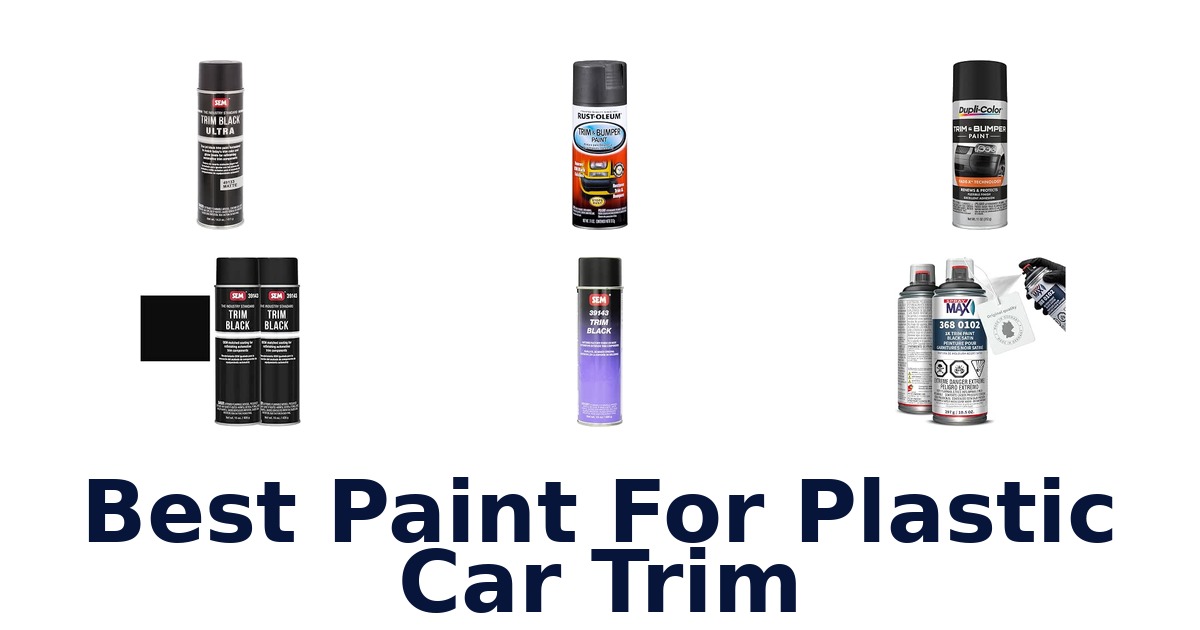 Best Paint For Plastic Car Trim