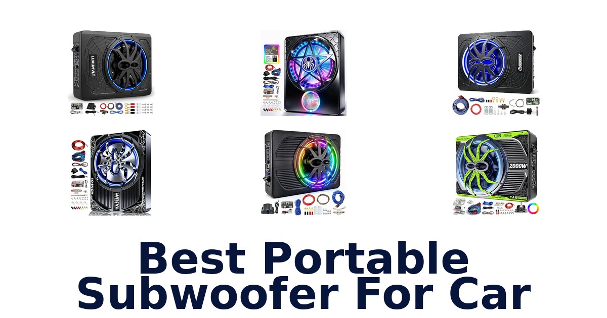 Best Portable Subwoofer For Car