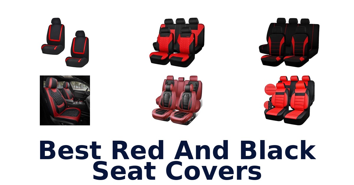 Best Red And Black Seat Covers