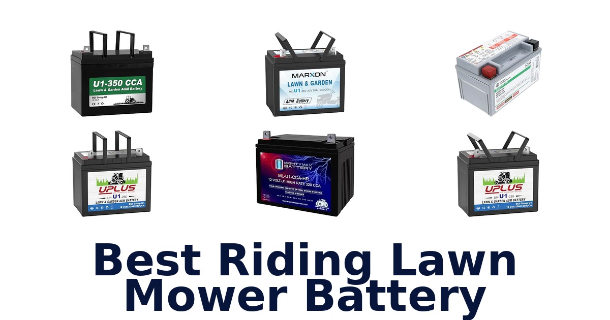 Best Riding Lawn Mower Battery