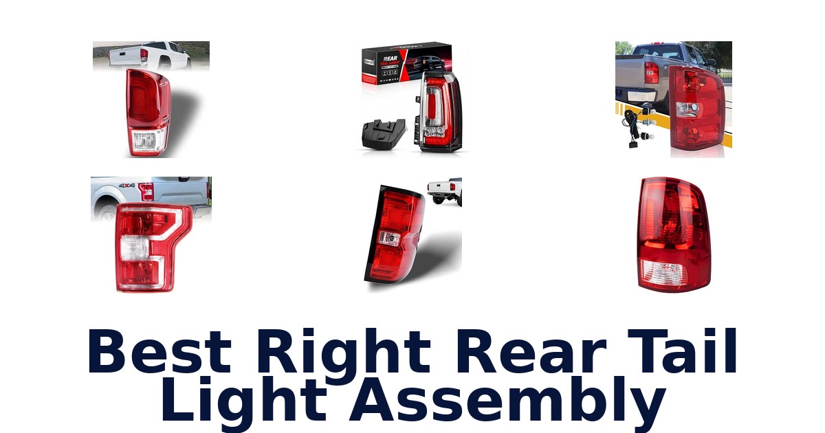 Best Right Rear Tail Light Assembly
