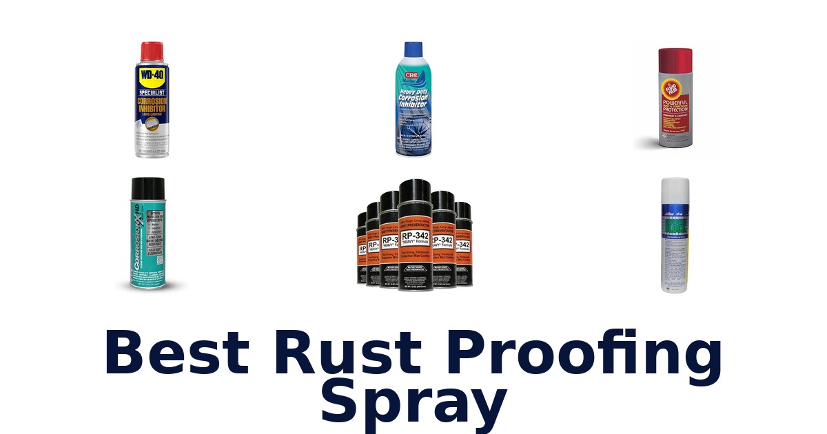 Best Rust Proofing Spray