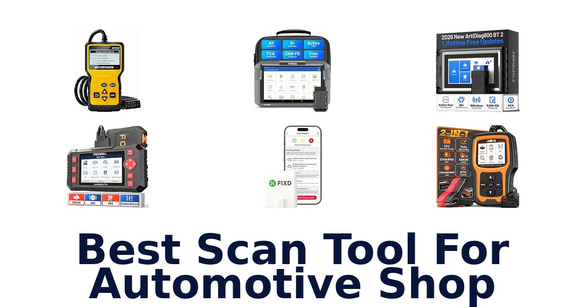 Best Scan Tool For Automotive Shop