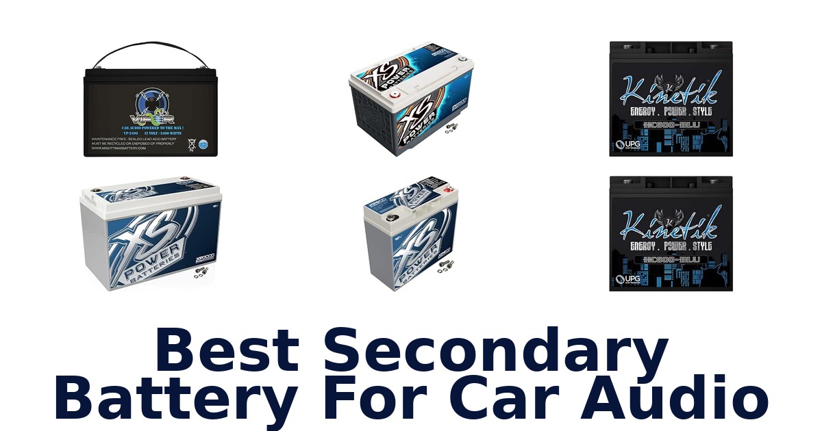 Best Secondary Battery For Car Audio