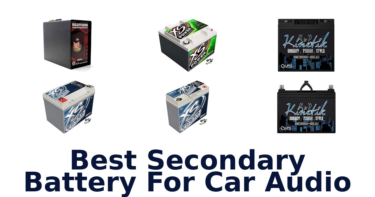 Best Secondary Battery For Car Audio