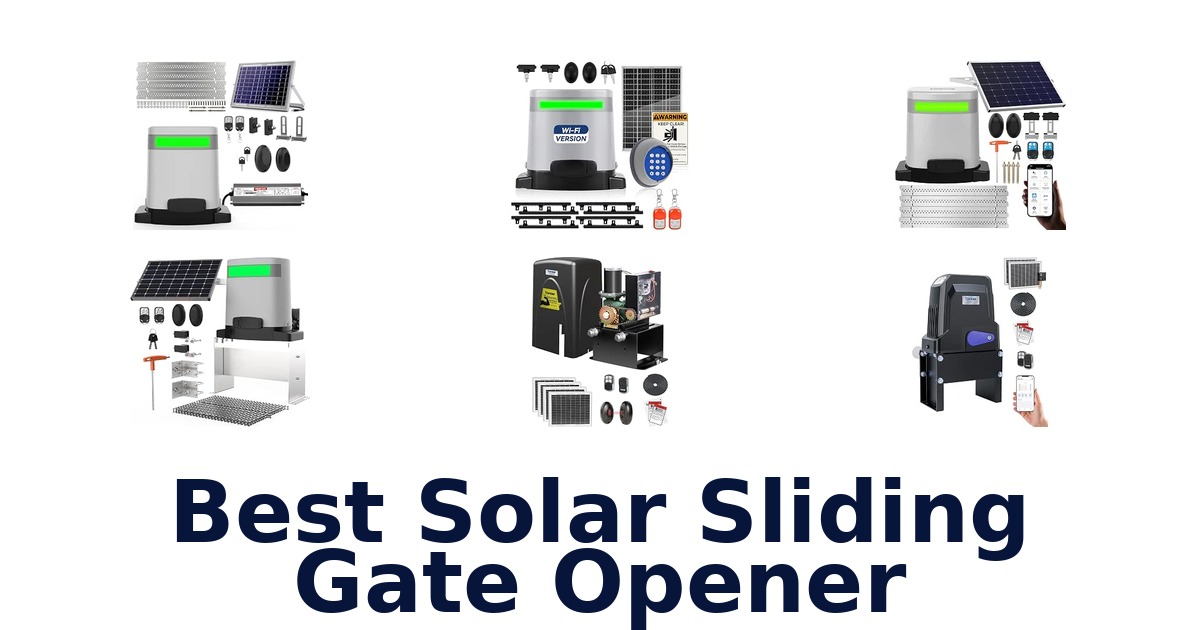 Best Solar Sliding Gate Opener