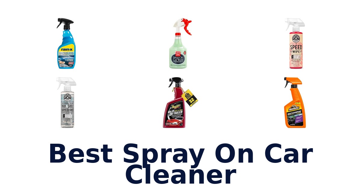 Best Spray On Car Cleaner