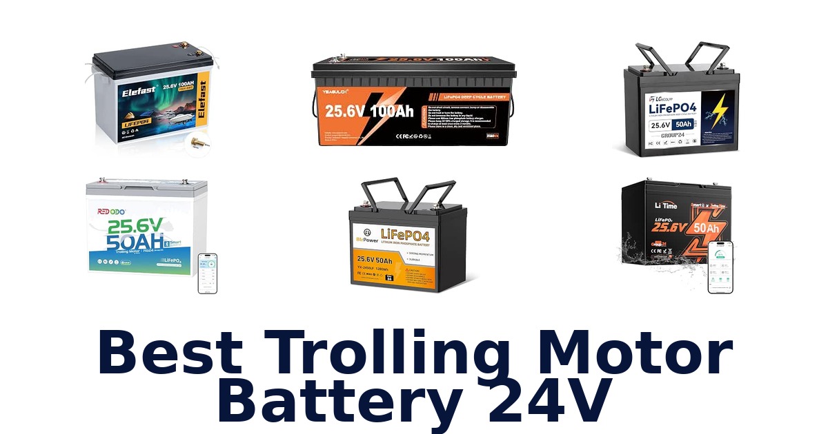 Best Trolling Motor Battery 24V