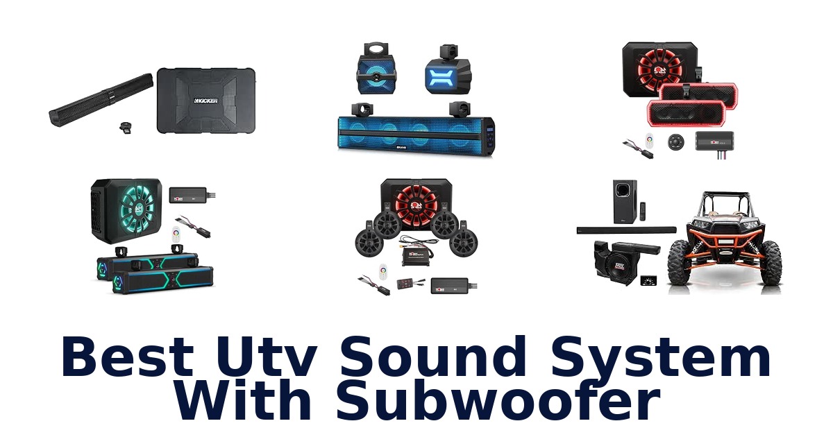 Best Utv Sound System With Subwoofer