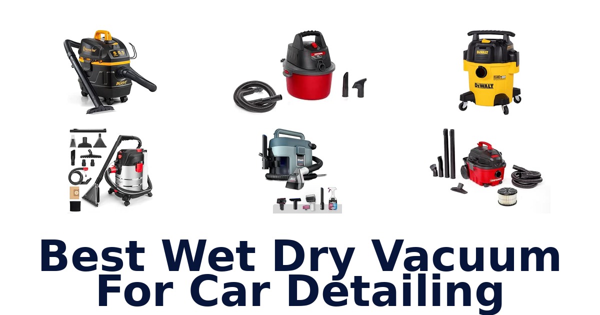 Best Wet Dry Vacuum For Car Detailing