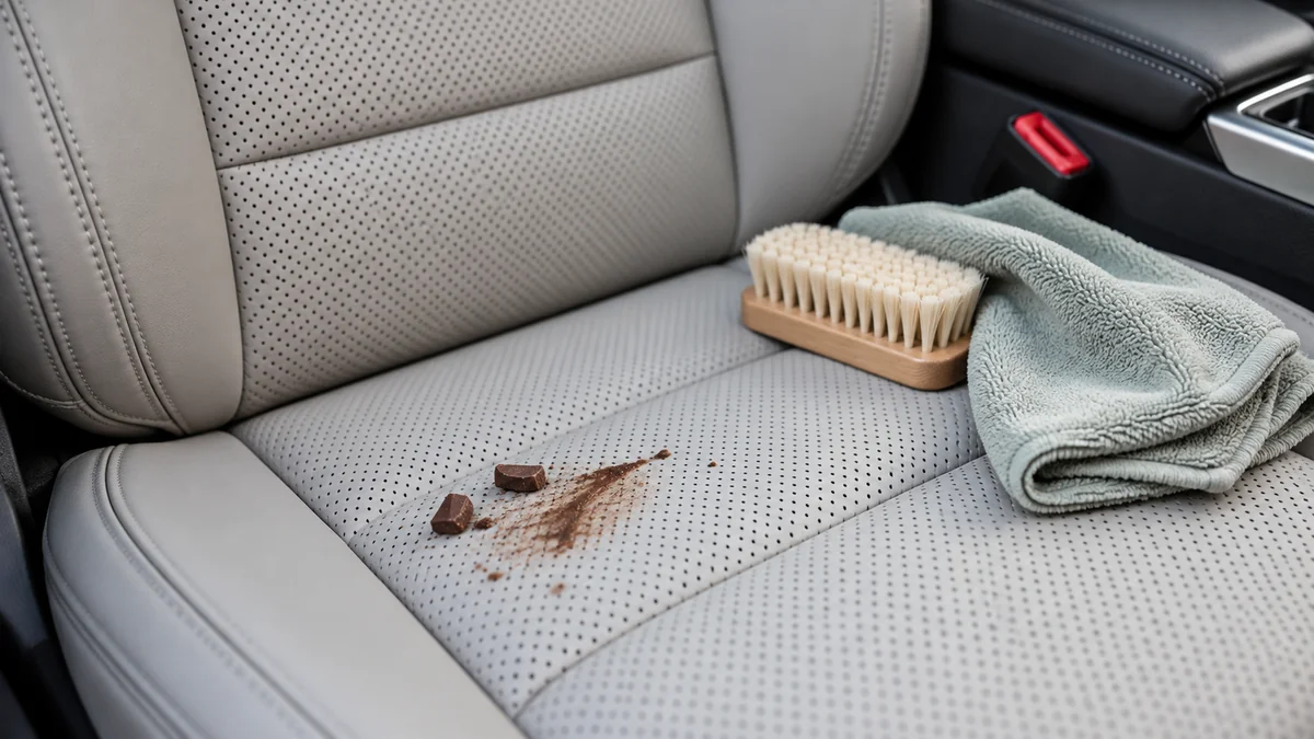 How to Get Chocolate Out of Perforated Leather Seats Safely