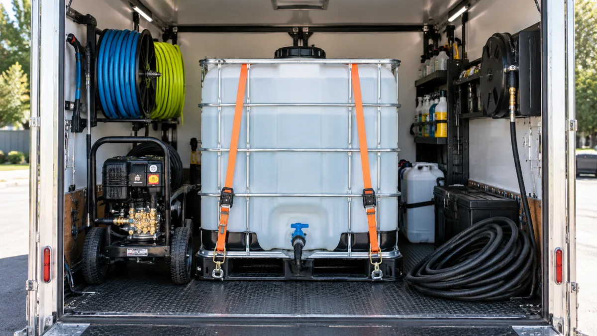 How to Set Up a Water Tank for Mobile Detailing Safely